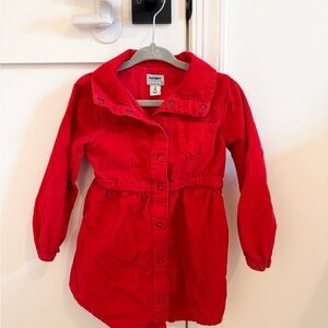 Old Navy Kids Red Corduroy Button Dress